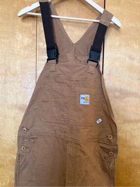 Carhartt Brown FR Bib Overalls
